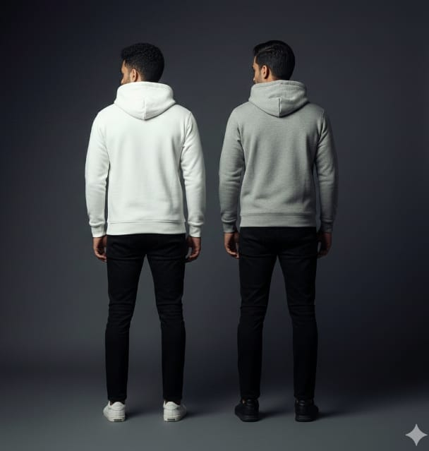 Pack of 2 Premium Hoodies – Ultimate Comfort & Style Combo (White & Gray)