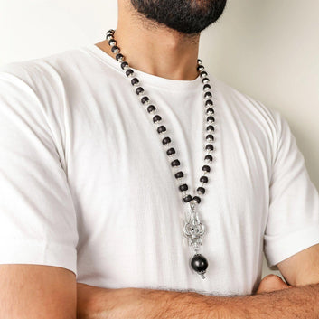 Om Shiva Trishool Karungali Mala