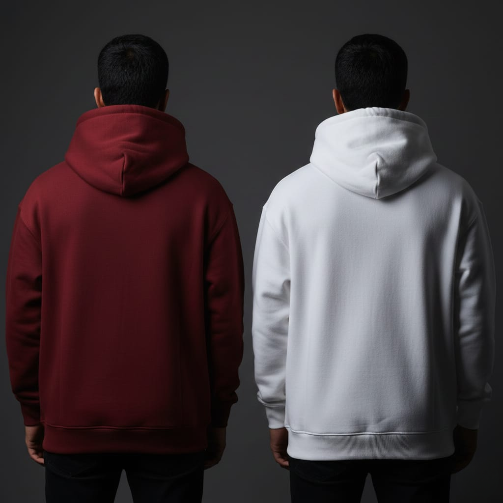 Super Comfy Hoodies – Pack of 2 Combo (White & Red)