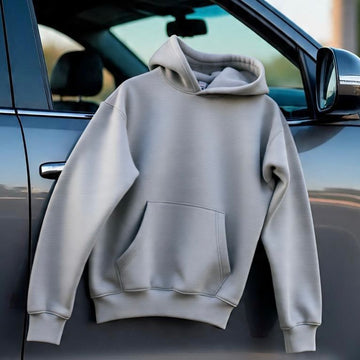 Premium 3-Thread Fleece Hoodie (Gray)