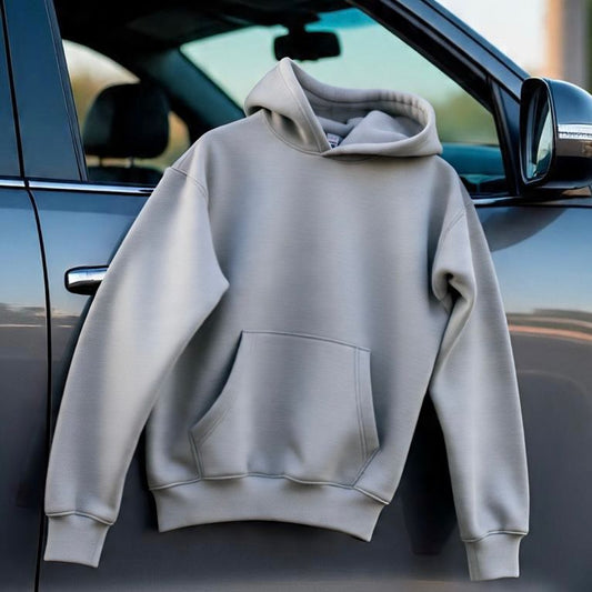 Premium 3-Thread Fleece Hoodie (Gray)