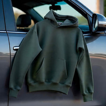 Premium 3-Thread Fleece Hoodie (Green)