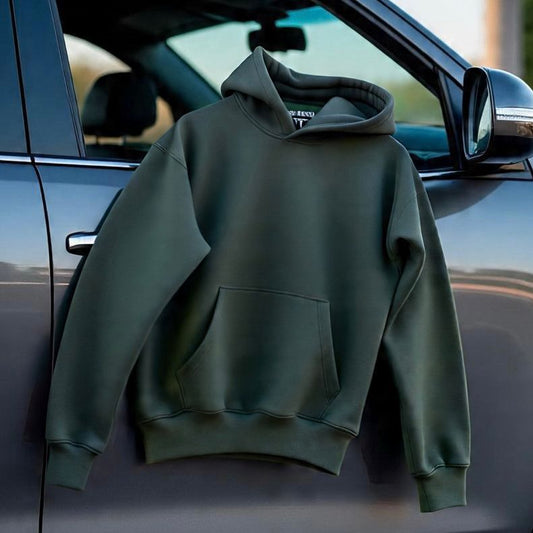 Premium 3-Thread Fleece Hoodie (Green)