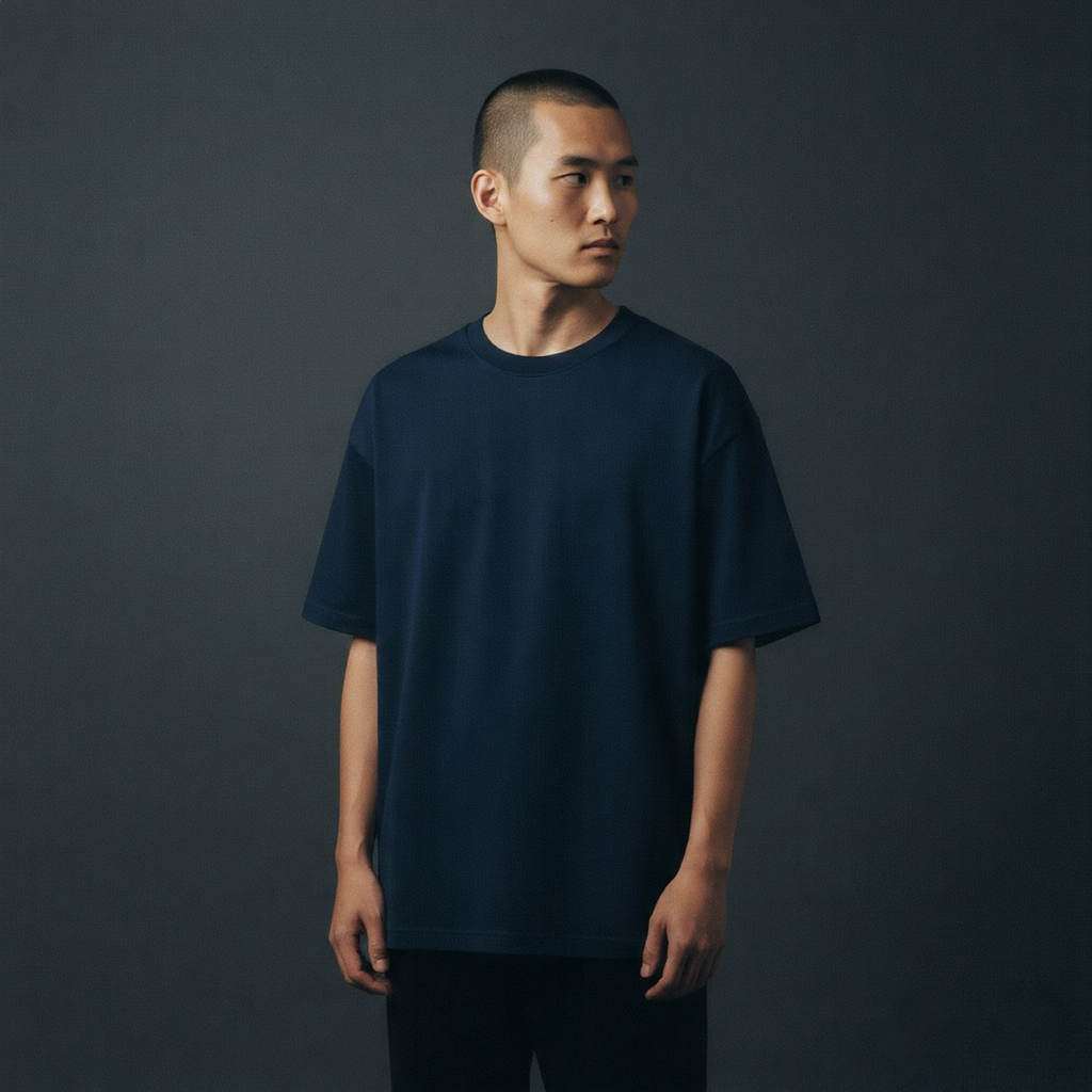 Oversized t-shirt  (navy blue)