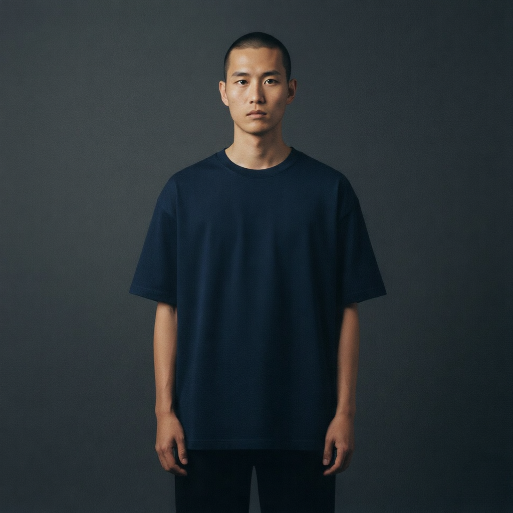 Oversized t-shirt  (navy blue)