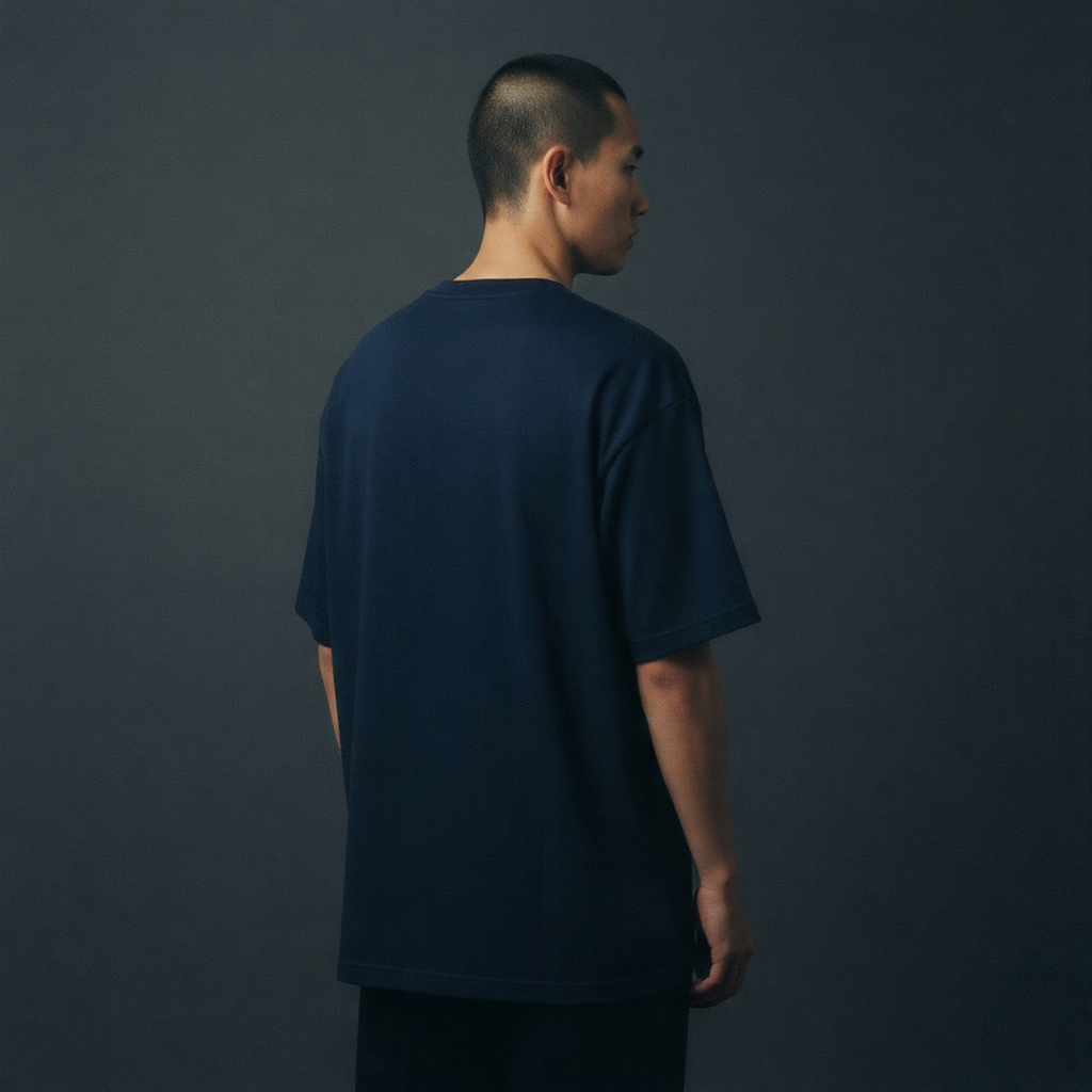 Oversized t-shirt  (navy blue)