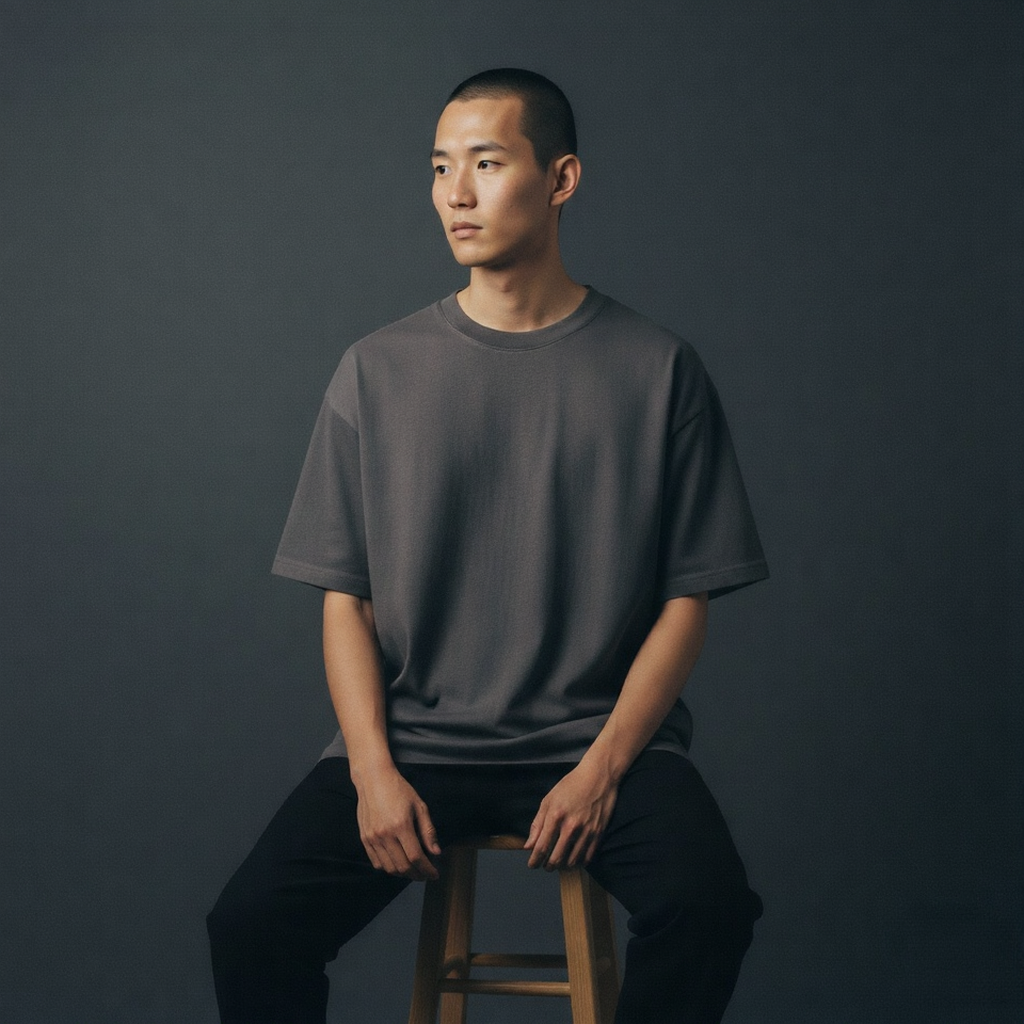 Oversized t-shirt  (charcoal grey)