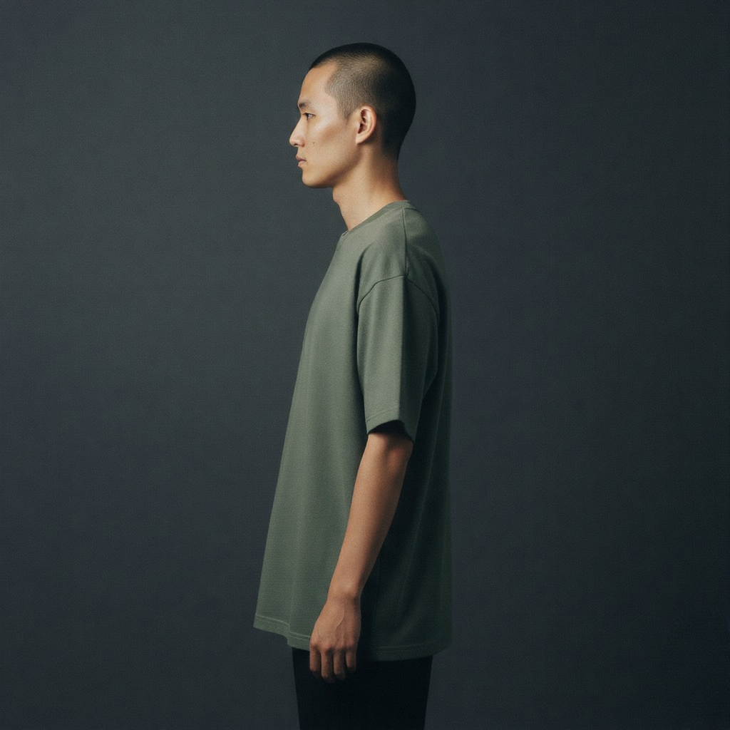 Oversized t-shirt  (sage green)
