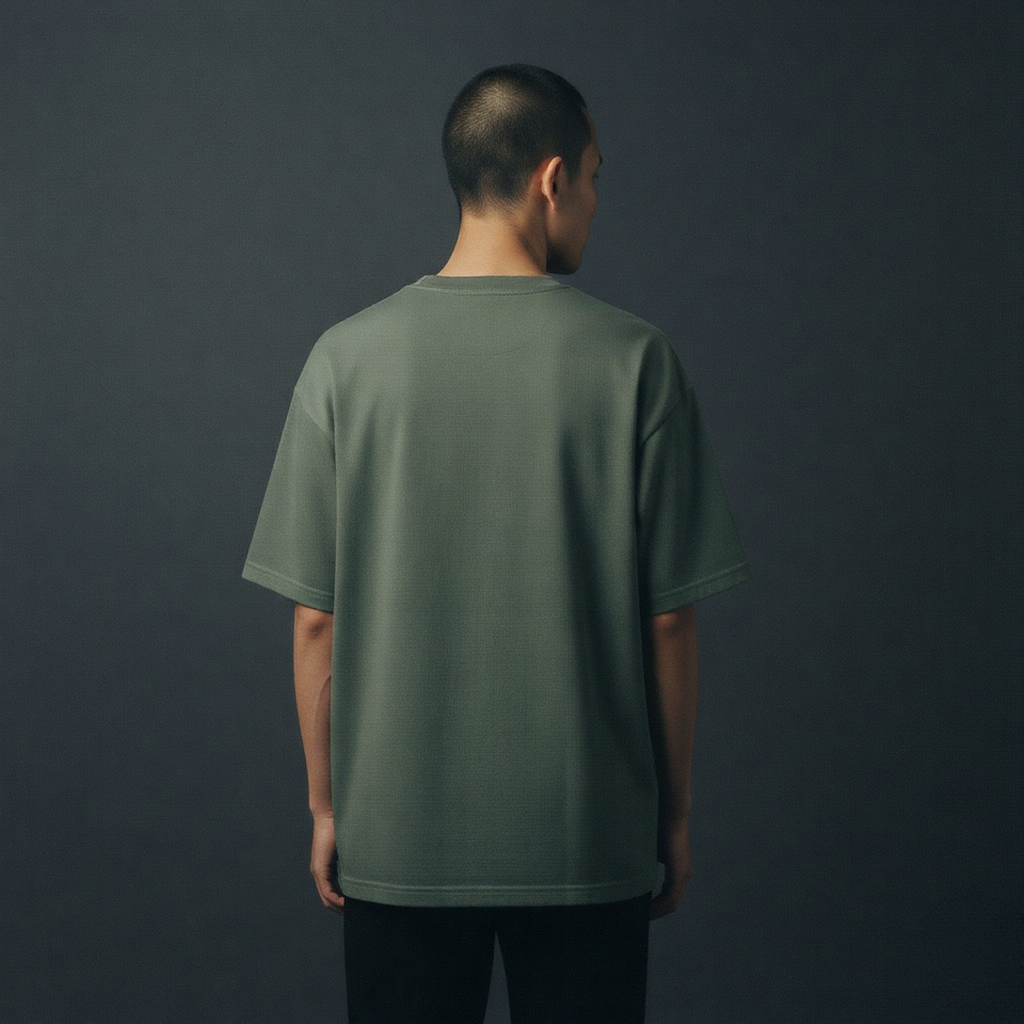 Oversized t-shirt  (sage green)