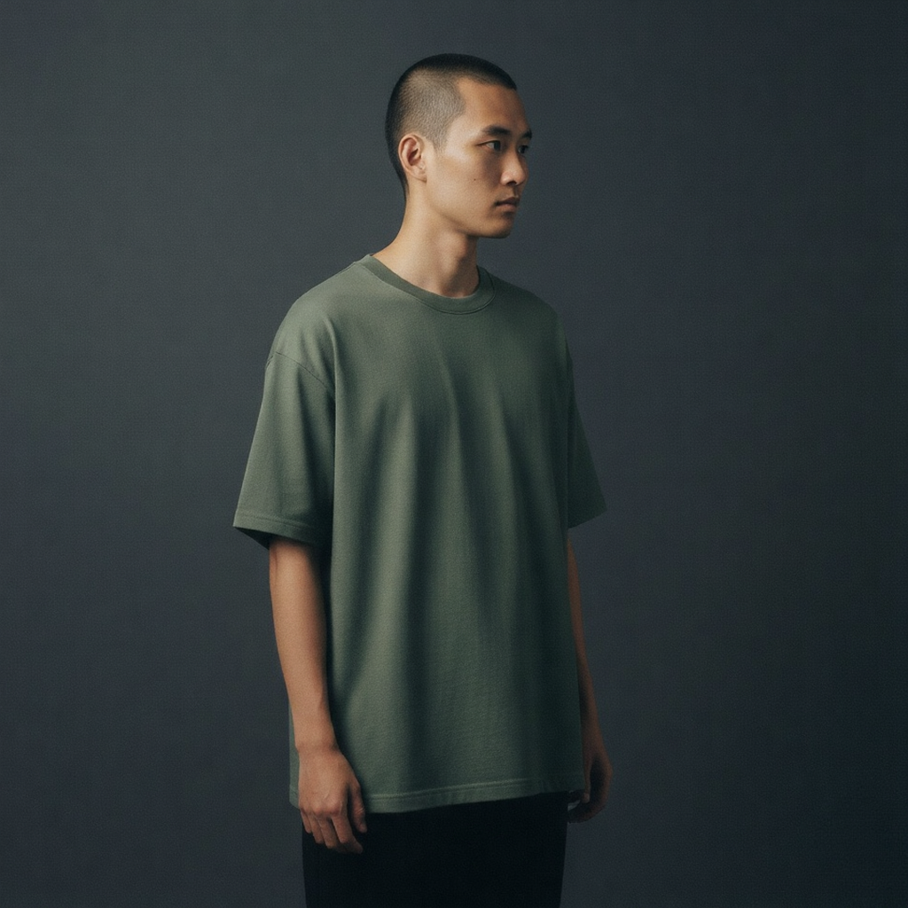 Oversized t-shirt  (sage green)