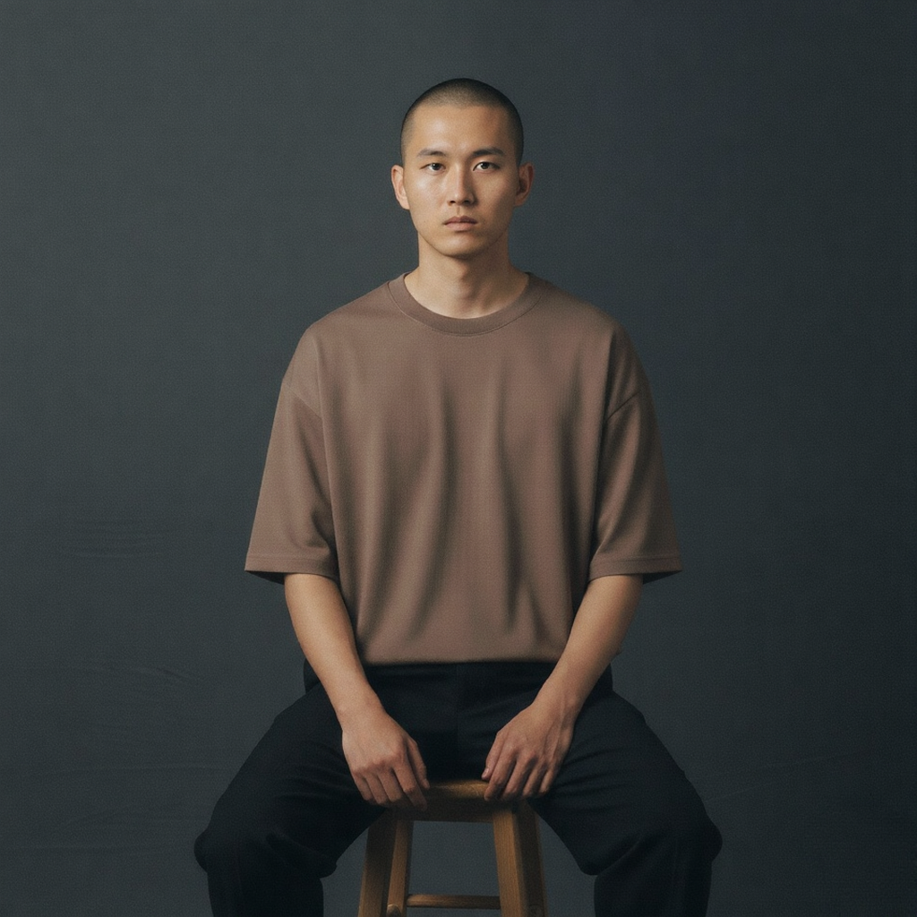 Oversized t-shirt  (dusty brown)