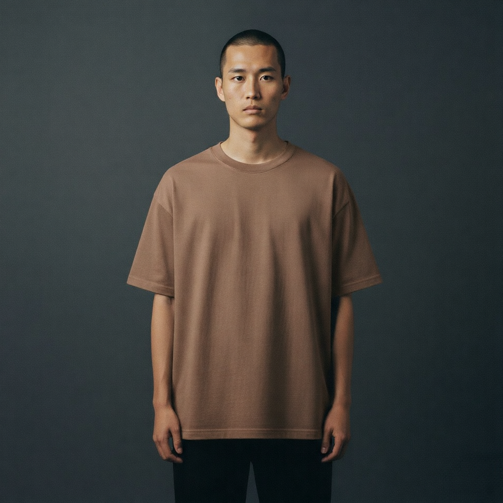 Oversized t-shirt  (dusty brown)
