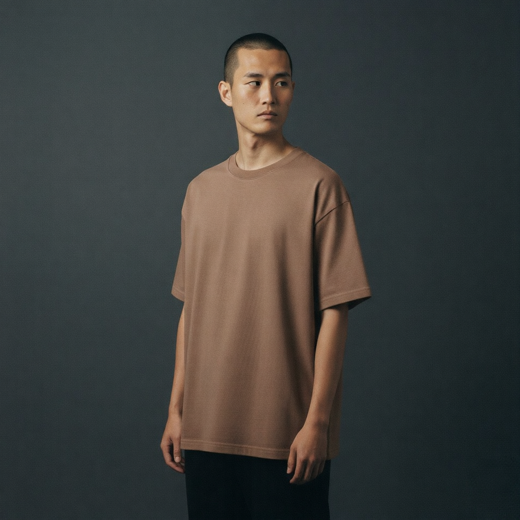 Oversized t-shirt  (dusty brown)