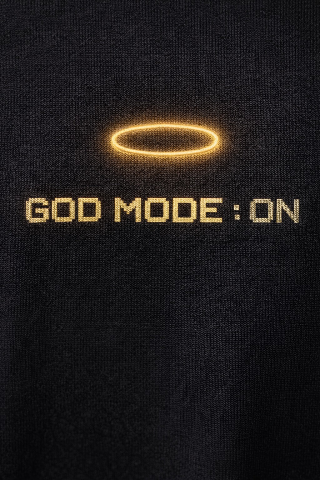 Men’s “GOD MODE ON” Graphic Printed T-Shirt – Premium Cotton | Regular & Oversized Fit