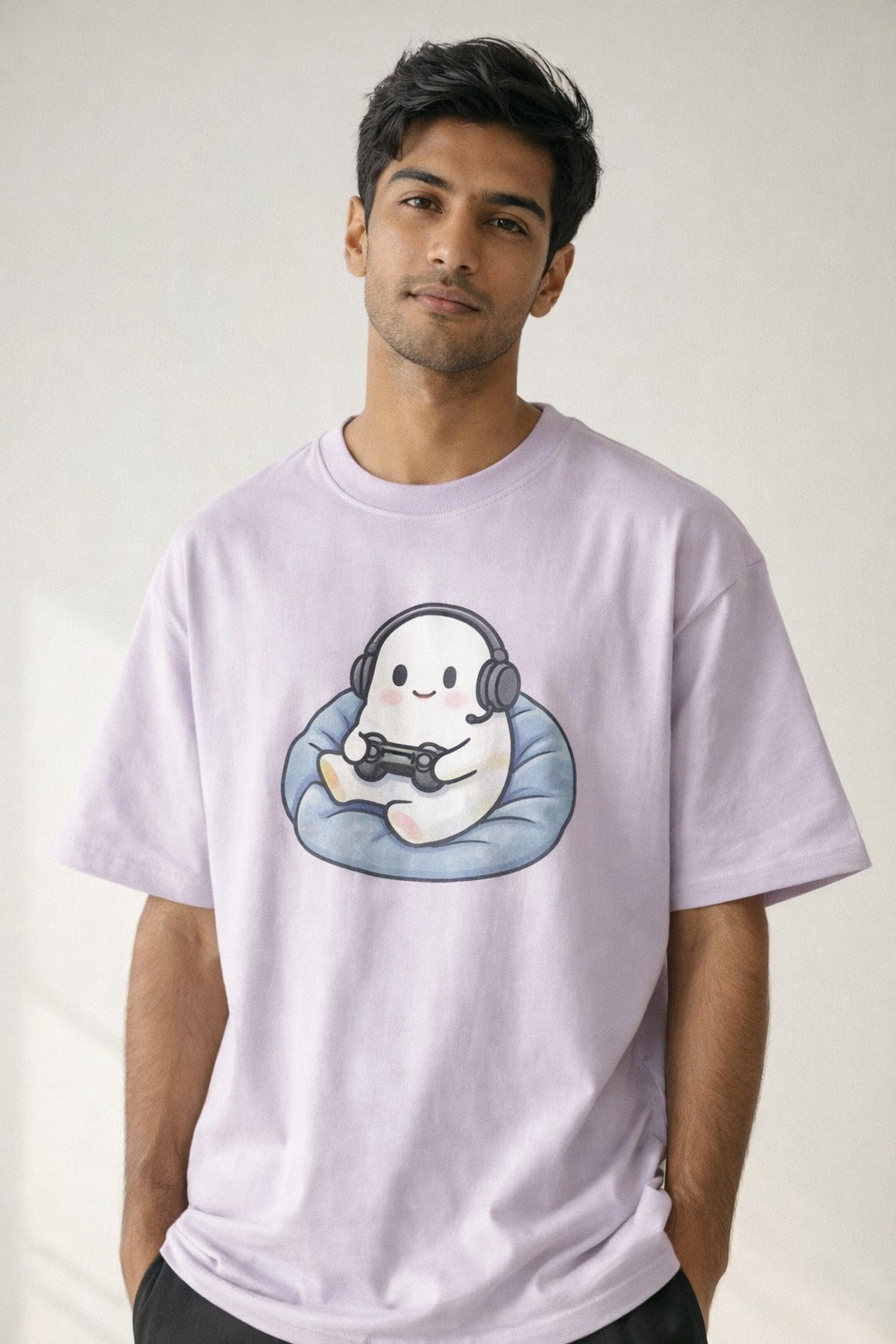 Men’s “Gaming Buddy Graphic Tee” Graphic Printed T-Shirt – Premium Cotton | Regular & Oversized Fit