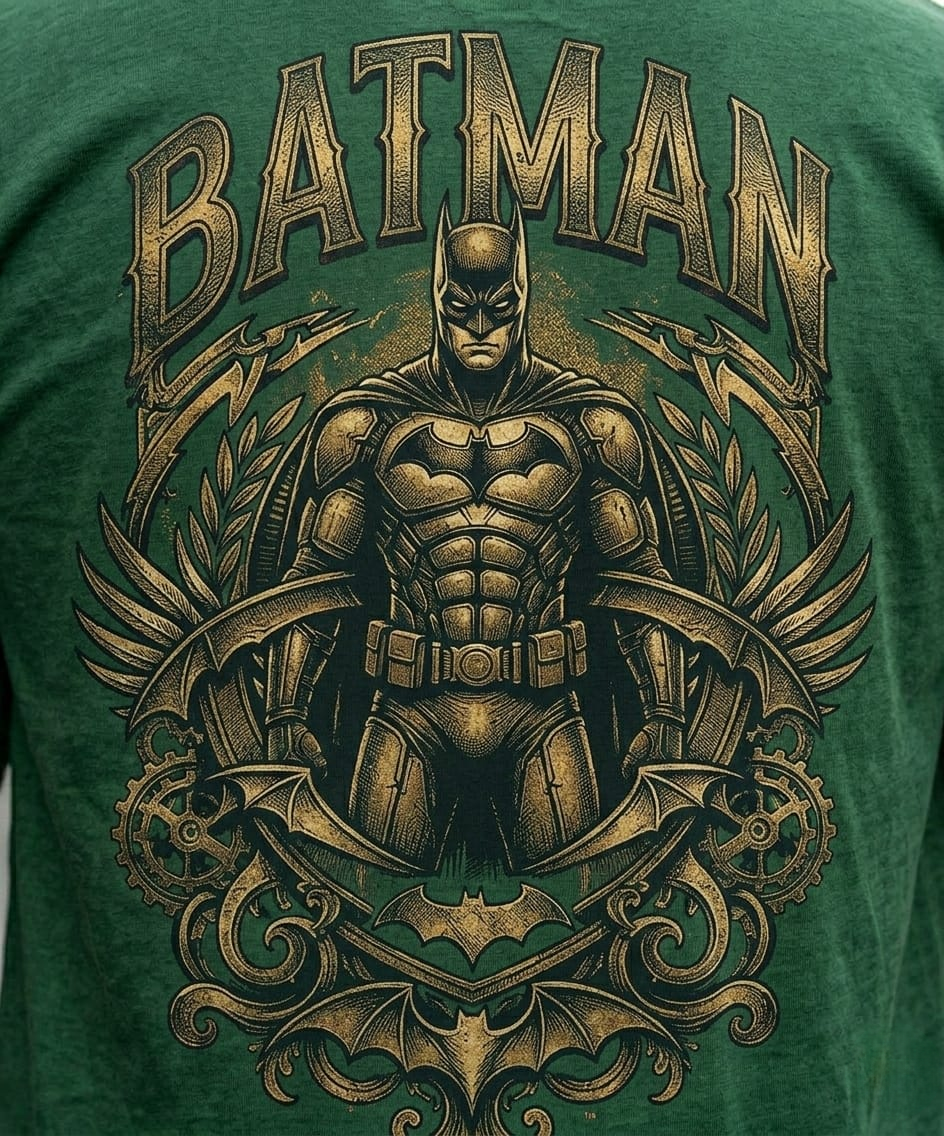 Men’s “BATMAN” Graphic Printed T-Shirt – Premium Cotton | Regular & Oversized Fit