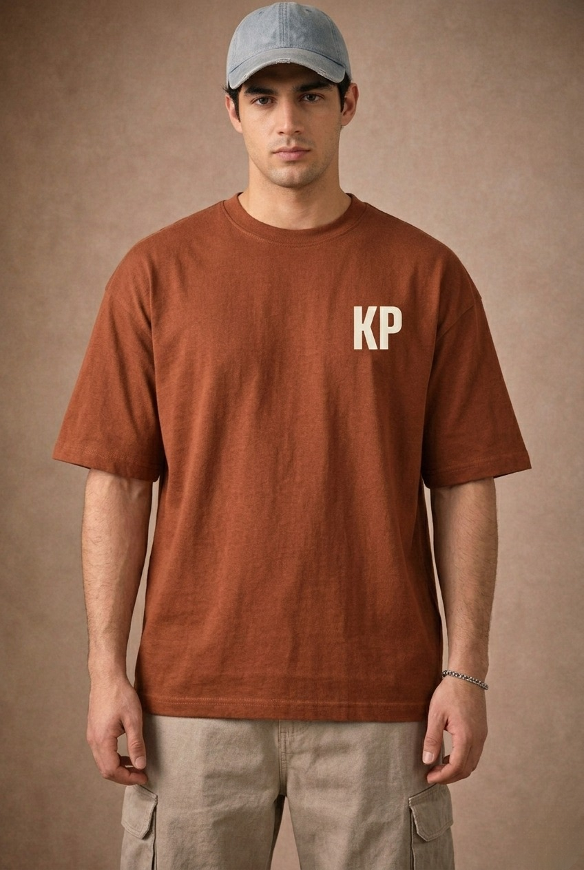 Men’s “Karma Positive” Graphic Printed T-Shirt – Premium Cotton | Regular & Oversized Fit