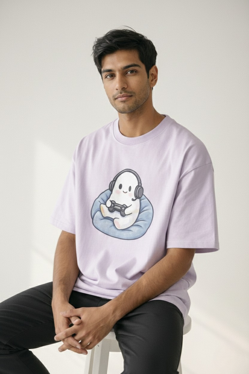 Men’s “Gaming Buddy Graphic Tee” Graphic Printed T-Shirt – Premium Cotton | Regular & Oversized Fit