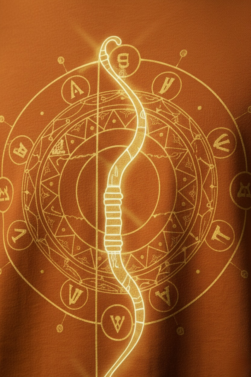 Men’s “Raghav Dhanush” Graphic Printed T-Shirt – Premium Cotton | Regular & Oversized Fit