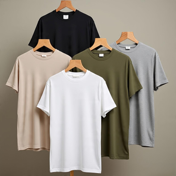 Combo of 5 Pure Cotton T-Shirts – Just ₹1299