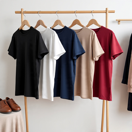 Combo of 5 Pure Cotton T-Shirts – Just ₹1199