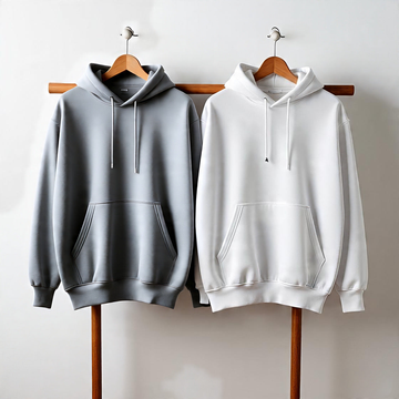 Pack of 2 Premium Hoodies – Ultimate Comfort & Style Combo (White & Grey)