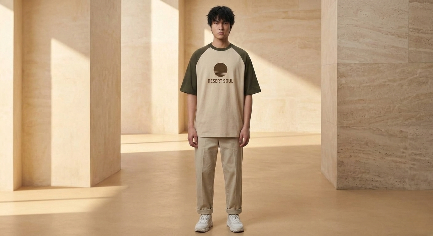 Men’s “DESERT SOUL” Graphic Printed T-Shirt – Premium Cotton | Regular & Oversized Fit