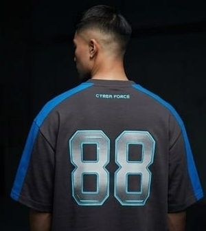 Men’s “Cyber Falcon 88” Graphic Printed T-Shirt – Premium Cotton | Regular & Oversized Fit