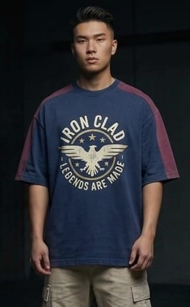 Men’s “Iron Eagle 73” Graphic Printed T-Shirt – Premium Cotton | Regular & Oversized Fit