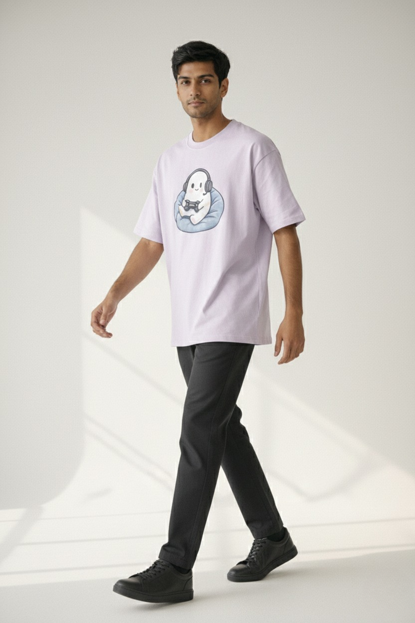 Men’s “Gaming Buddy Graphic Tee” Graphic Printed T-Shirt – Premium Cotton | Regular & Oversized Fit