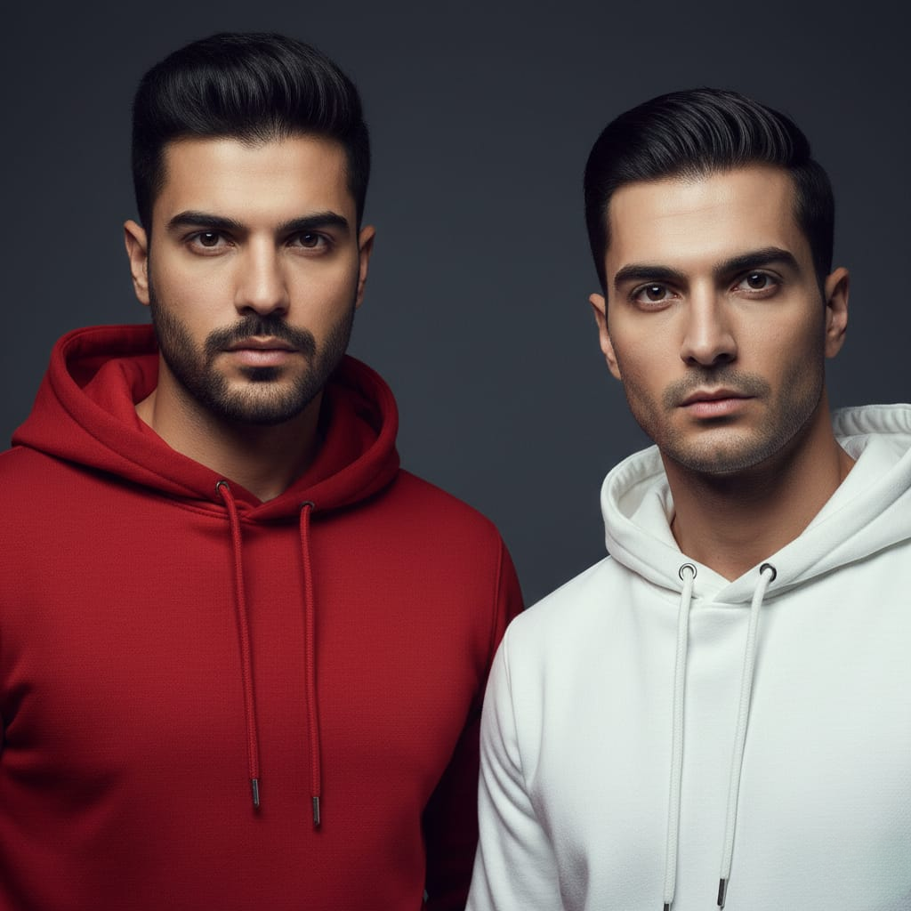 Pack of 2 Premium Hoodies – Ultimate Comfort & Style Combo (Red & White)