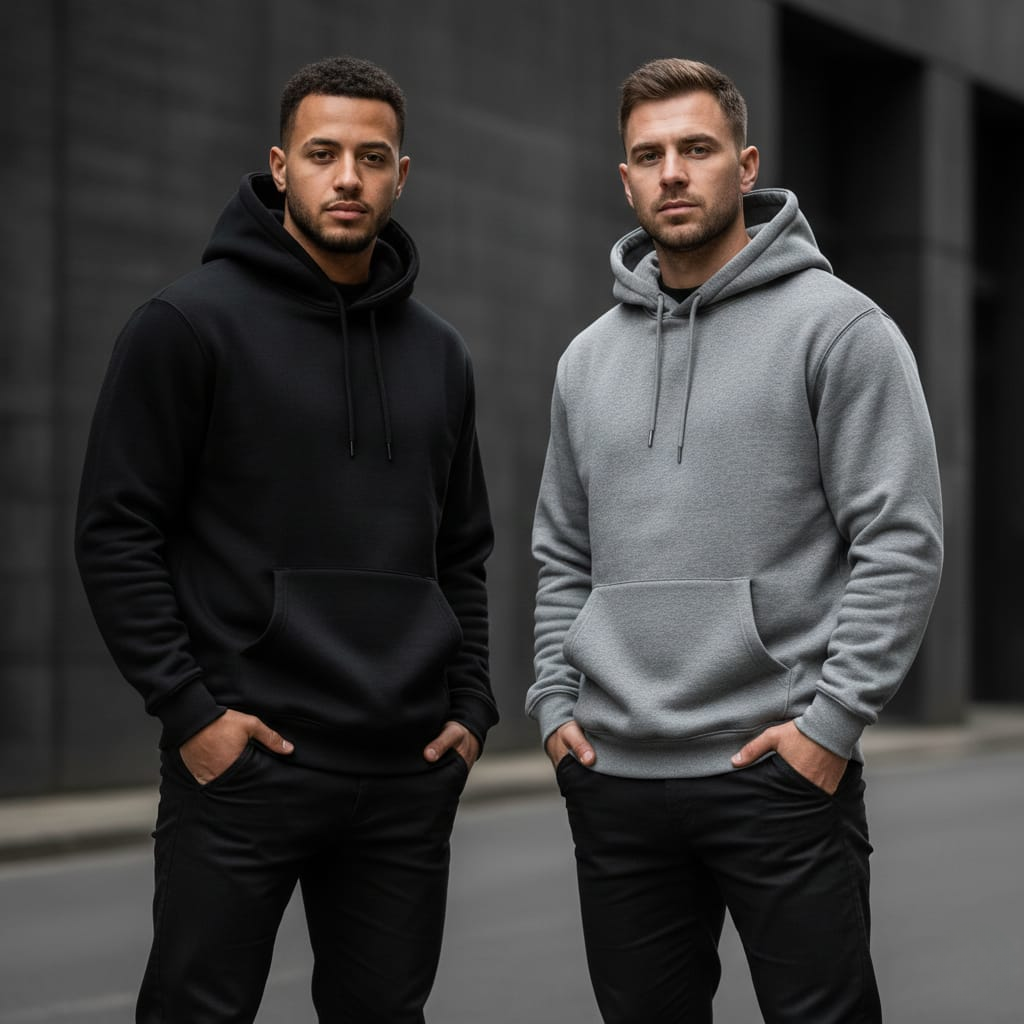 Super Comfy Hoodies – Pack of 2 Combo (Black & Grey)