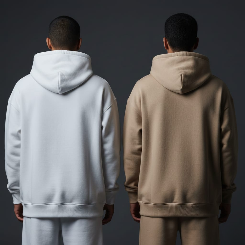 Super Comfy Hoodies – Pack of 2 Combo (Beige & White)