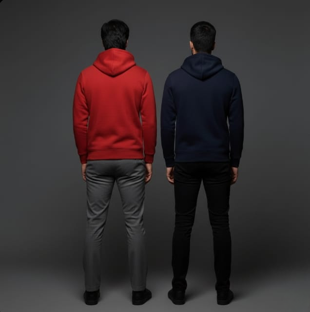 Pack of 2 Premium Hoodies – Ultimate Comfort & Style Combo (Red & Blue)