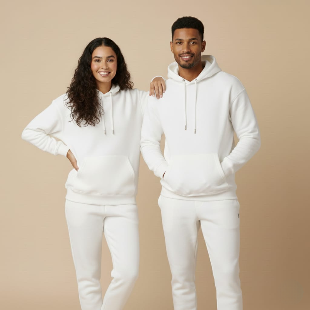 Pack of 2 Premium Hoodies – Ultimate Comfort & Style Combo (White) Unisex | Designed for Everyone