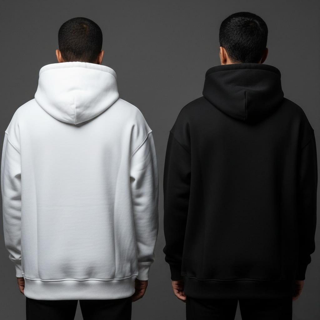 Super Comfy Hoodies – Pack of 2 Combo (Black & White)